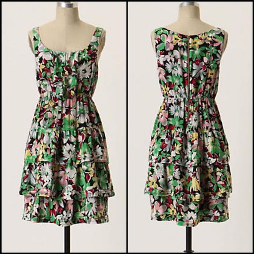 Moulinette Soeurs Akebia' Silk Floral Print Dress
